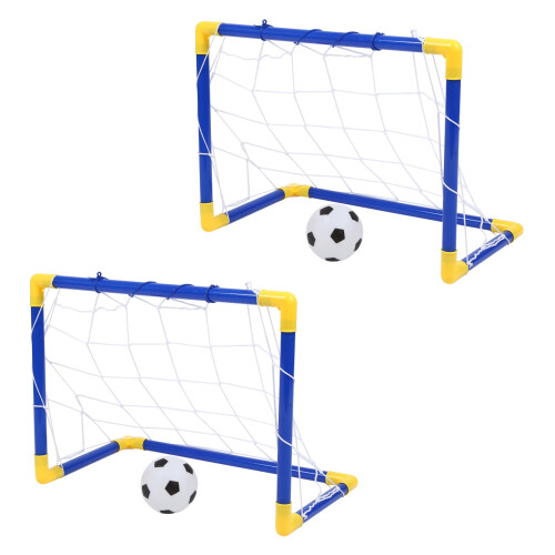 Mini pallone da calcio pieghevole da interno, rete da calcio e set di pompa