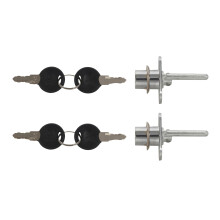 Zinc Alloy Drawer Cupboard Locker Cam Lock with Keys, Silver