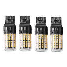 4 pezzi Luce di retromarcia Indicatore di direzione Guscio nero (luce gialla)