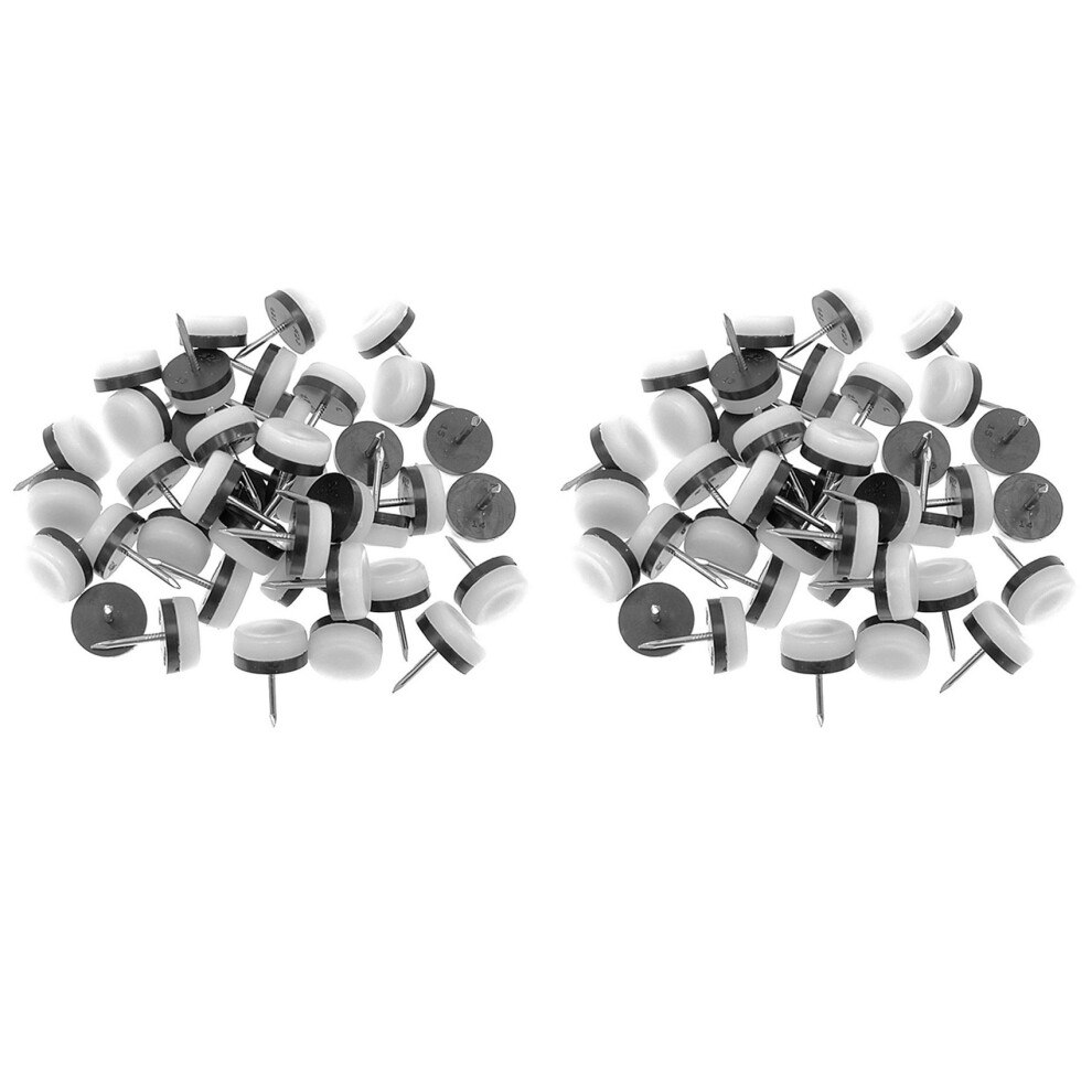 40Pcs Furniture Glide,Nail-On Floor Protector(18Mm Or 0.7Inch,White) 4713377168872
