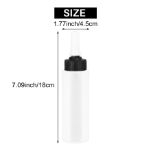 150ml Salon Hair white+black Applicator Bottle Scale Hairdressing