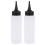 150ml Salon Hair white+black Applicator Bottle Scale Hairdressing 2