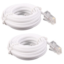 Modułowy kabel przedłużający RJ11 6P4C do RJ45 8P4C do telefonu i internetu, długość 3 m
