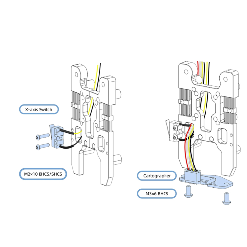CNC-metalbeslag til 2.4/Trident 3D-printer Beacon 2