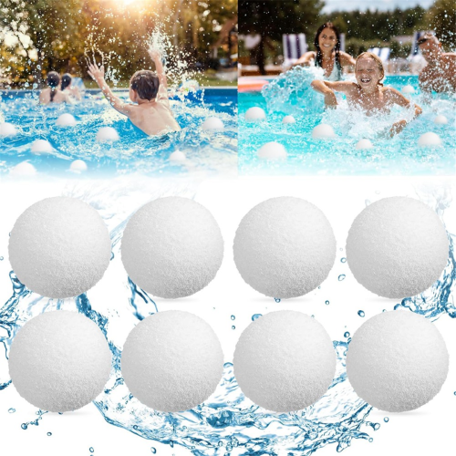 8 palline di schiuma per assorbitore di schiuma per vasche idromassaggio e piscine 1