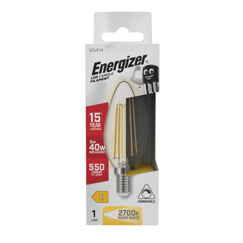 Energizer Energizer LED E14 550lm 5W 2700K Dimmable (Warm White) - Pack of 1