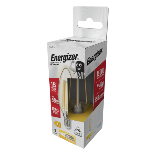 Energizer Energizer LED E14 550lm 5W 2700K Dimmable (Warm White) - Pack of 1 1