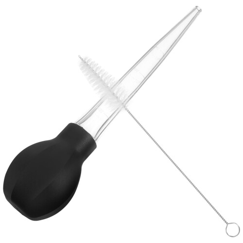 liquid transfer suction pump marinating beef butter basting dropper turkey baster set