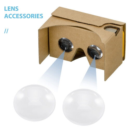 2x for Cardboard Virtual Reality VR BiConvex Lenses Only 1