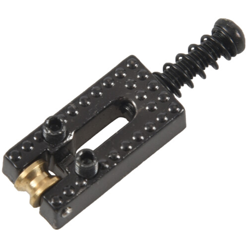 6 Roller Bridge Tremolo Sadler Med Skruenøgle Sort 2