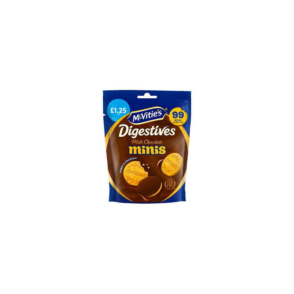 Mcvities Mcvitie's Milk Chocolate Digestive Minis Biscuits 80G (Pack Of 6)