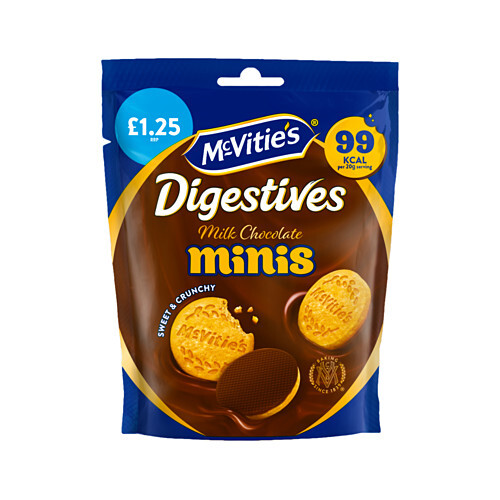 McVities McVitie's Milk Chocolate Digestive Minis Biscuits 80g (Pack of 6) 2