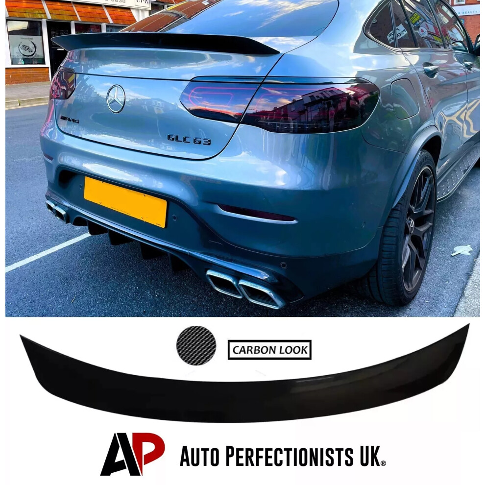 For Mercedes Glc Class Coupe C253 Rear Boot Spoiler Lip Wing Kit 2015+ 5061072665332
