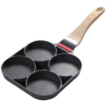 Egg Pan with 4 Slots, Egg Cooker, Frying Pans for 4 Eggs, Induction Grill Pan, Gas Stove, Electric Ceramic Hob, Frying Pan Wok