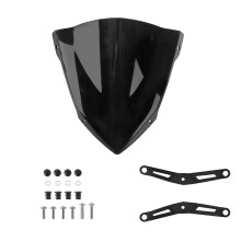 Parabrezza per moto con staffa, compatibile con Yamaha MT03 MT 03 MT25 MT 25 2020 2021, colore nero.