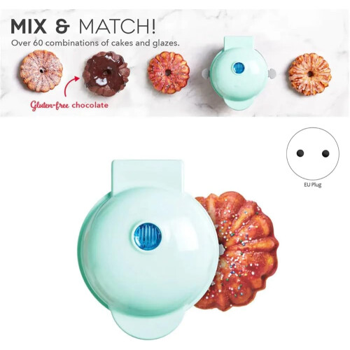 Min MakeWaffle Household Pumpkin Cake Machine Kids Breakfast Machine Mini Baking Machine Mini Machine EU Plug Ref: 6358 1