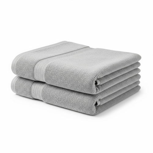 (2x Silver) Extra Large Super Jumbo Bath Sheet Towel 100% Egyptian Cotton Bath Sheets 1