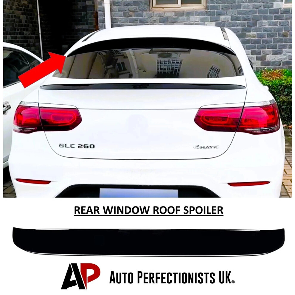For Mercedes Glc Class Coupe C253 Roof Spoiler Lip Wing Kit 2015-22 Black 5061072668876