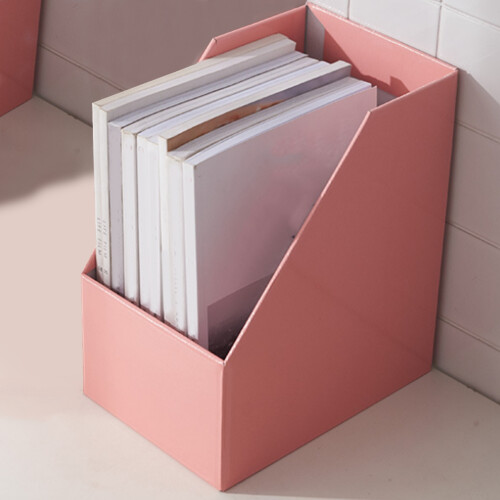 Kraft Paper Magazine Bookend Large Book Stand File Holder Foldable 1