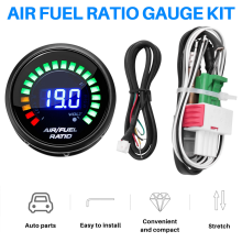 Lucht-brandstofverhoudingsmeter LED digitaal display voor 12V autoracemeter