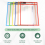 6-pack herbruikbare whiteboardhoezen, diverse kleuren beschermhoes 4