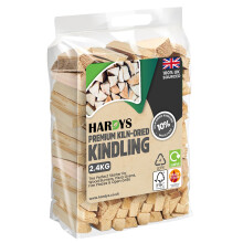 (1x 2.4kg Bag) Premium Kiln-dried Kindling Fire Wood 2.4kg