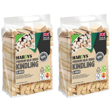 (2x 2.4kg Bags) Premium Kiln-dried Kindling Fire Wood 2.4kg
