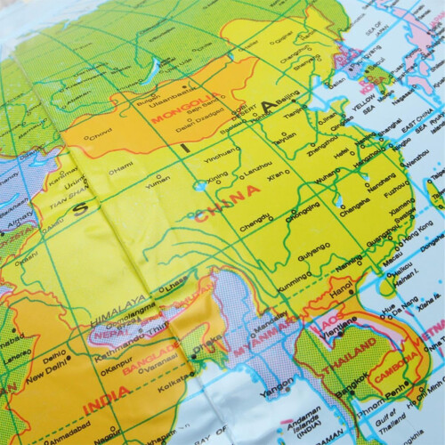 Inflatable World Globe for Playing or Teaching on Beach, Parties, Geography 2