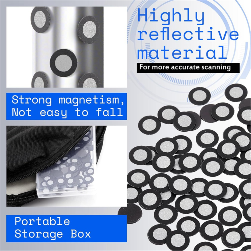 200 Pcs 3D Magnetic Tracking Dot for Scanner Inner 6.0 mm Outer 10 mm 2