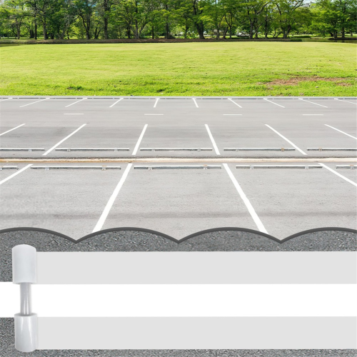 Parking Lot Line Stencil, 12x92.5Inch, Foldable Straight Line Stencil 2