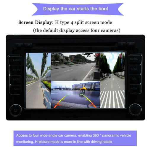 Splitter video digitale mobile Mini splitter video a 4 canali 720P 2