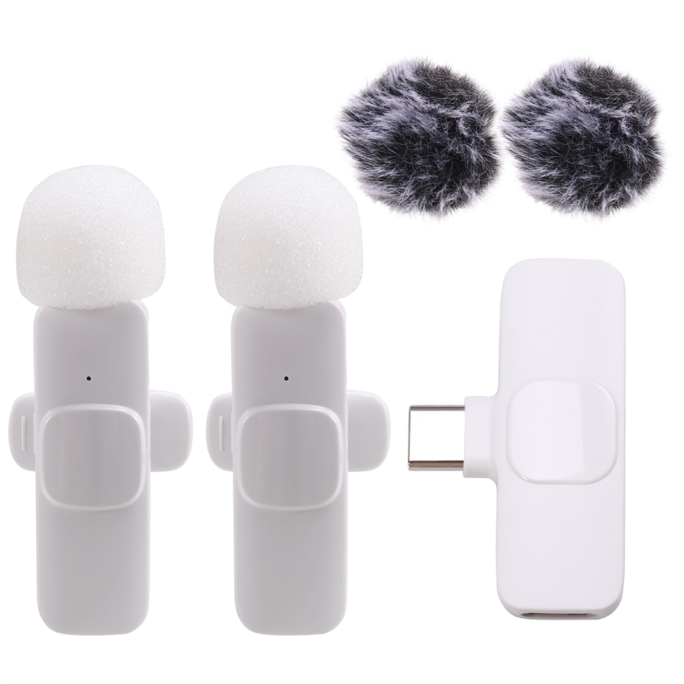 Wireless Lavalier Microphone Audio Video Recording Mini Microphone