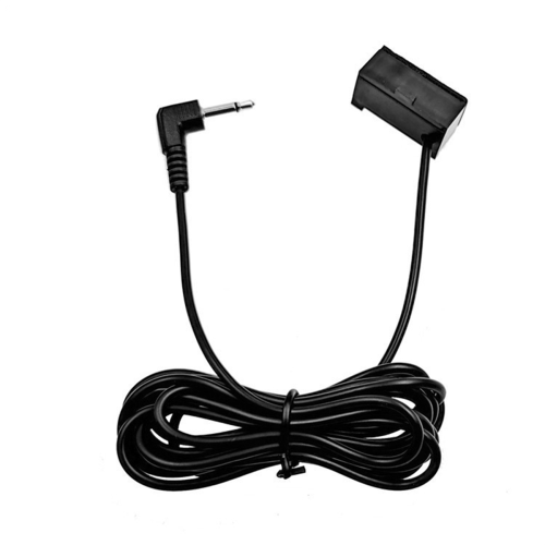 Micrófono con clip para audio de coche, conector jack de 3,5 mm, conector curvo