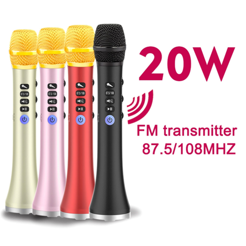 L-698DSP 20W Bluetooth-microfoon met draadloze luidspreker, roségoud 1
