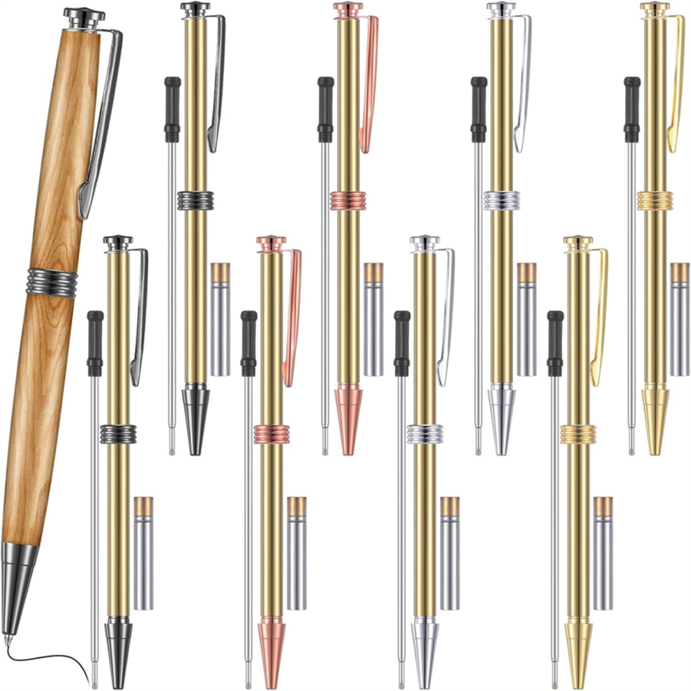 12Pcs 7Mm Trimline Twist Pen Slimline Twist Pen Kit Black 4713377154684