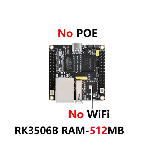 Ultra RK3506B 8GB EMMC OnBoard, sem WiFi6, sem PoE com áudio 1