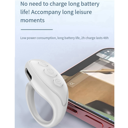 Bluetooth Fingertip Remote Control Ring Selfie Photo Page Turner 1