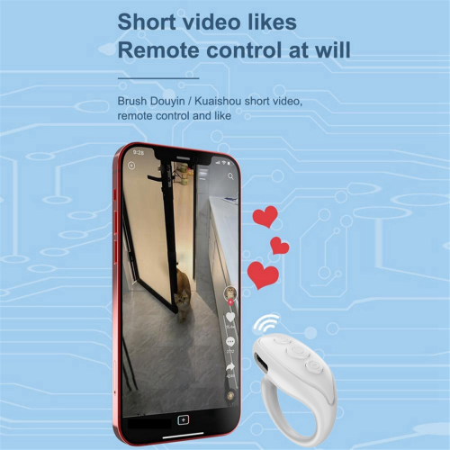 Bluetooth Fingertip Remote Control Ring Selfie Photo Page Turner 2