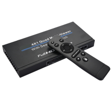 -Συμβατό 4x1 Multiviewer για μετατροπή βίντεο EU Plug