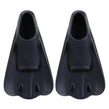 1 pair of swimming f, comfortable, nonslip, professional training (Black, 3XS)