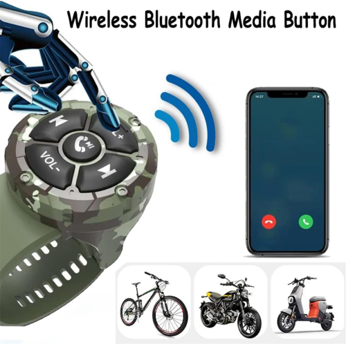 Bluetooth Media Button Remote,5 Keys Wireless Music Controller 1