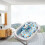Blue Rainbow Baby Bath Cushion Pad Mesh Support Mat 6
