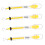 4 pieces spring scale dynamometer ton force gauge hook scale for physics experiments portable precision measuring device with clear gram ton 1