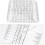 Quilting templates set 6 inch sewing ruler patchwork tool 3