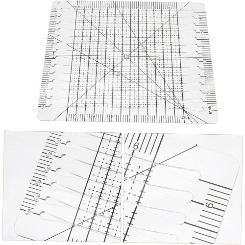 Quilting templates set 6 inch sewing ruler patchwork tool 2