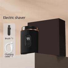 Electric USB Charging Smart Digital Display Men's Shaver Black