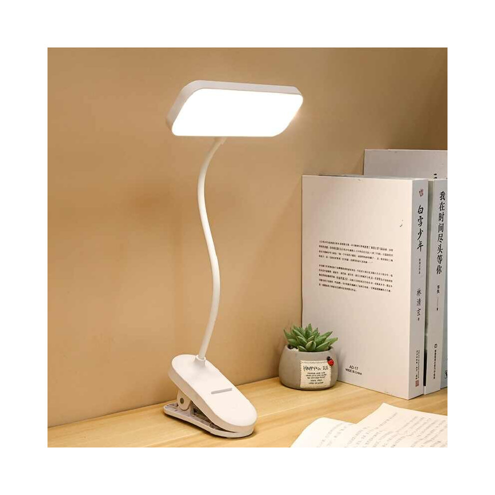 New On Clip Led Desk Lamp Adjustable Brightness Room Reading Bedside Study Light