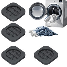 Antivibration pads for washing machine, silicone washers, faux furniture pads (4 pac)