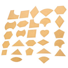 27piece quilt template set acrylic patchwork crafting rulers sewing tools protective film for precise cutting