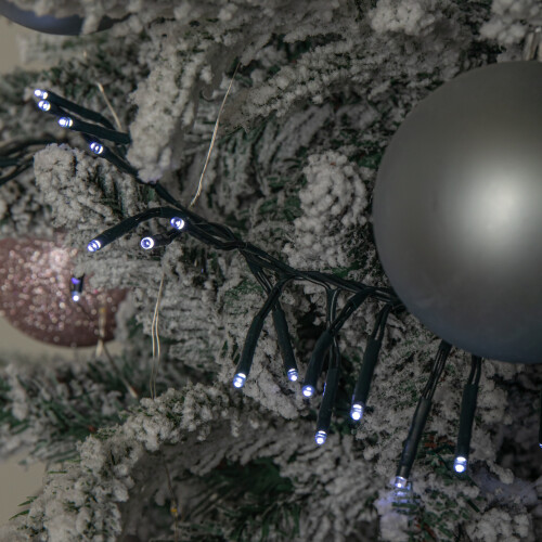 Premier 18.5m 1440 LED Christmas Cluster Multi-Action String Lights with Timer in White 2